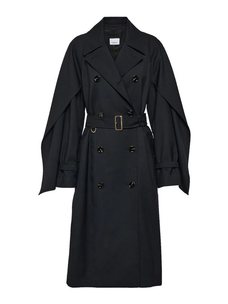 Black Polyester Coat