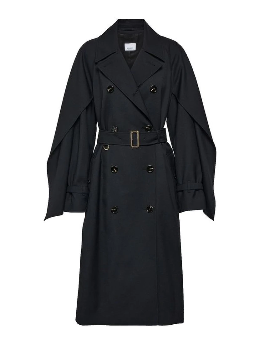 Black Polyester Coat