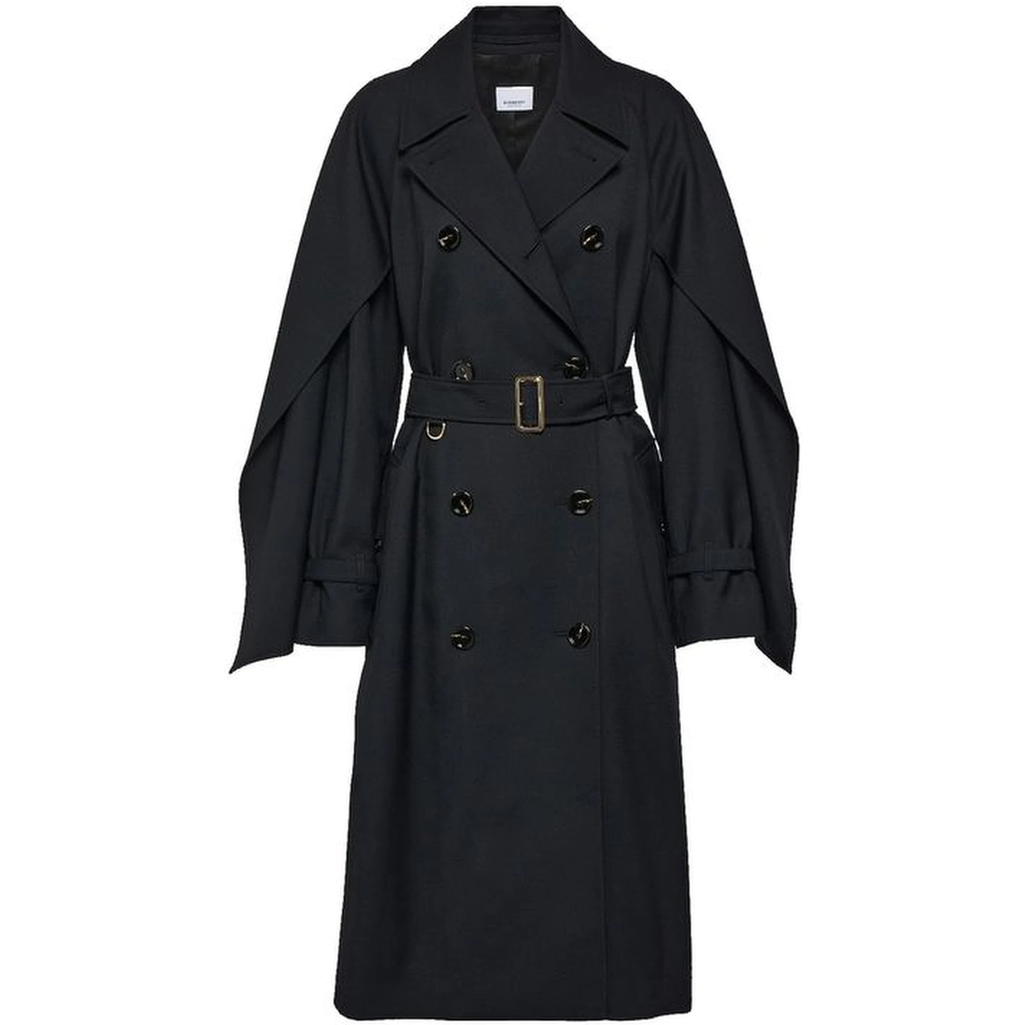 Black Polyester Coat