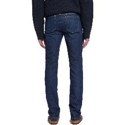 Blue Cotton Skinny Jeans