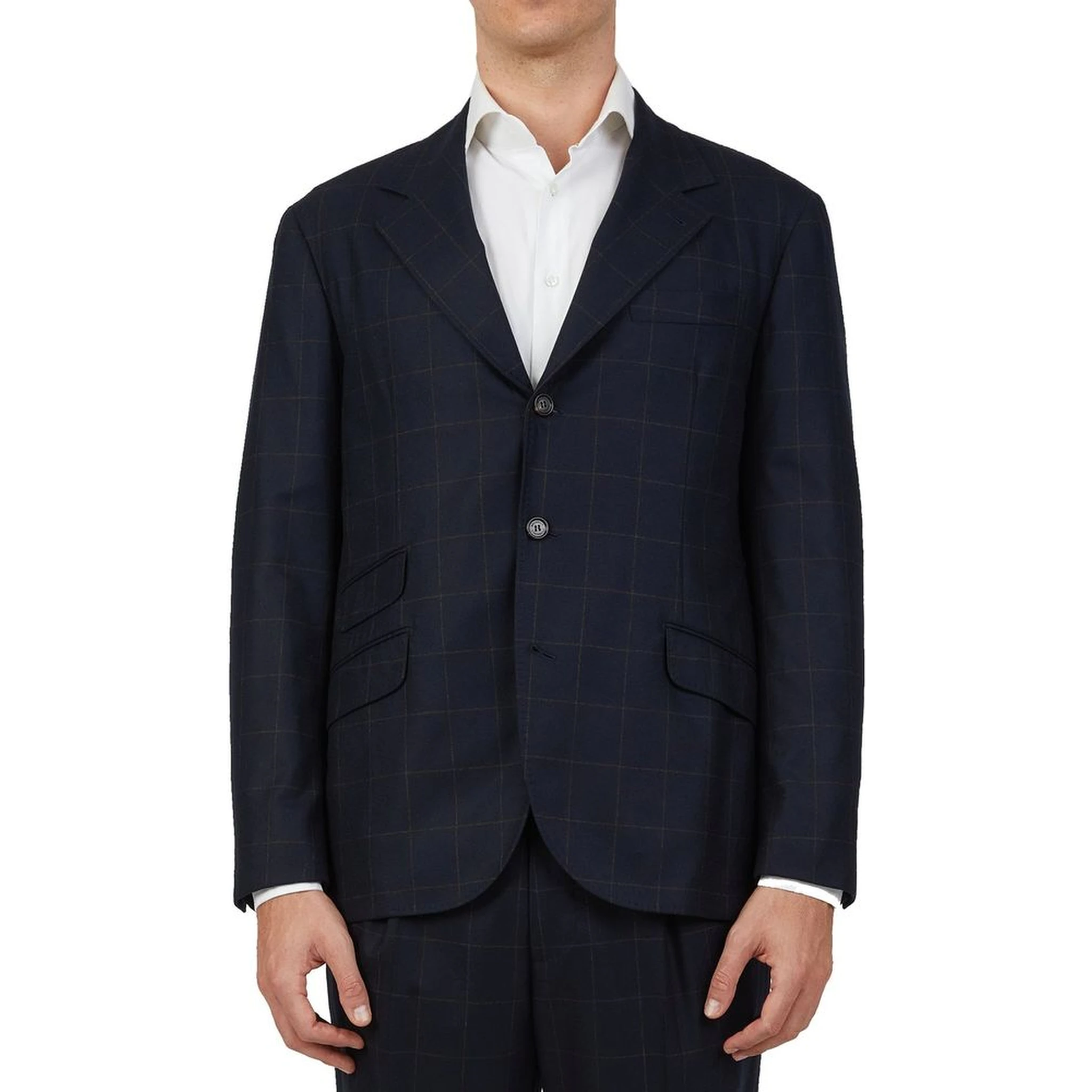Blue Wool Two-Piece Suit