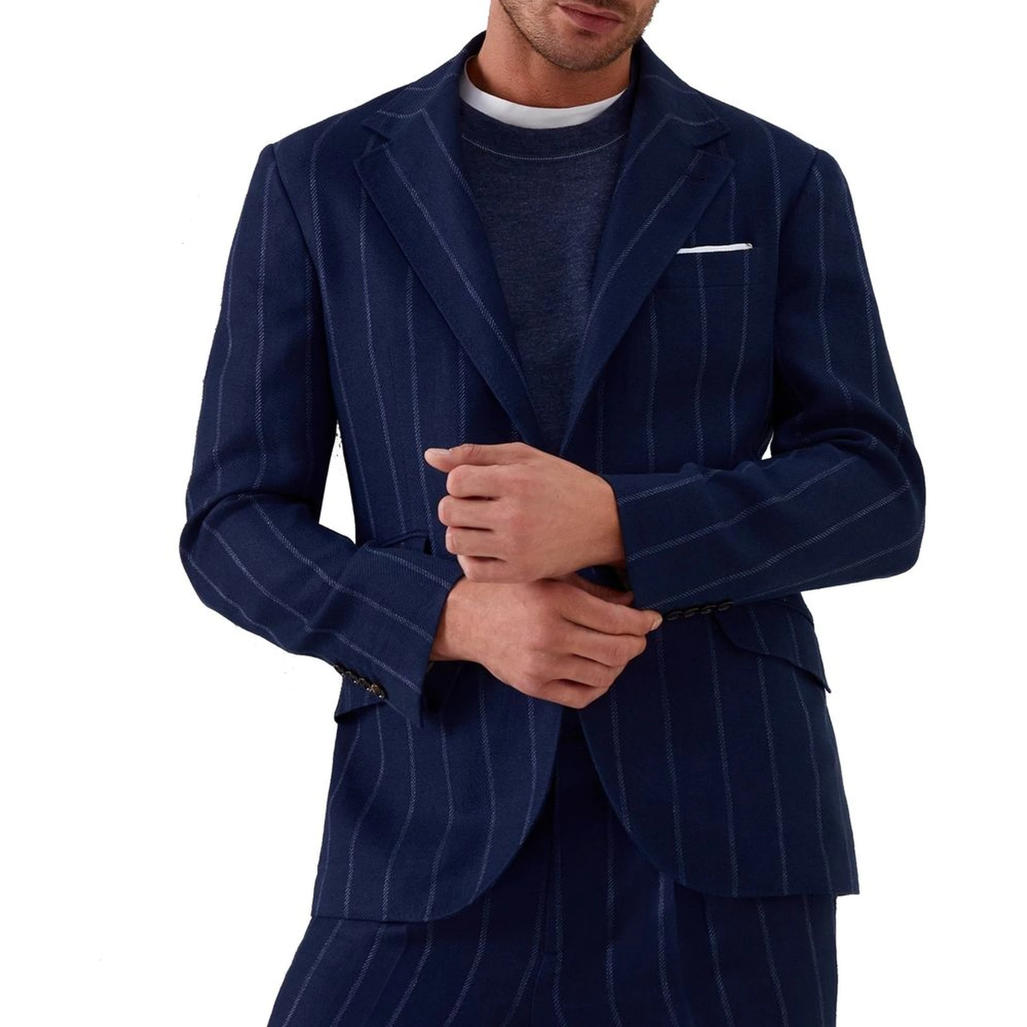 Blue Virgin Wool Blazer