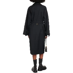 Black Polyester Coat