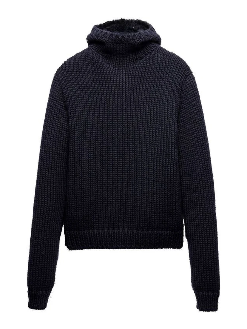 Blue Wool Turtleneck