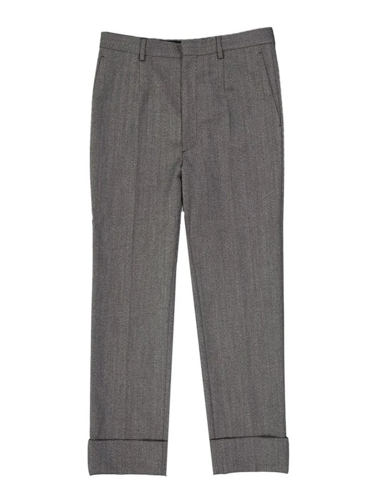 Gray Wool Dress Pants