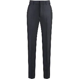 Blue Mohair Dress Pants