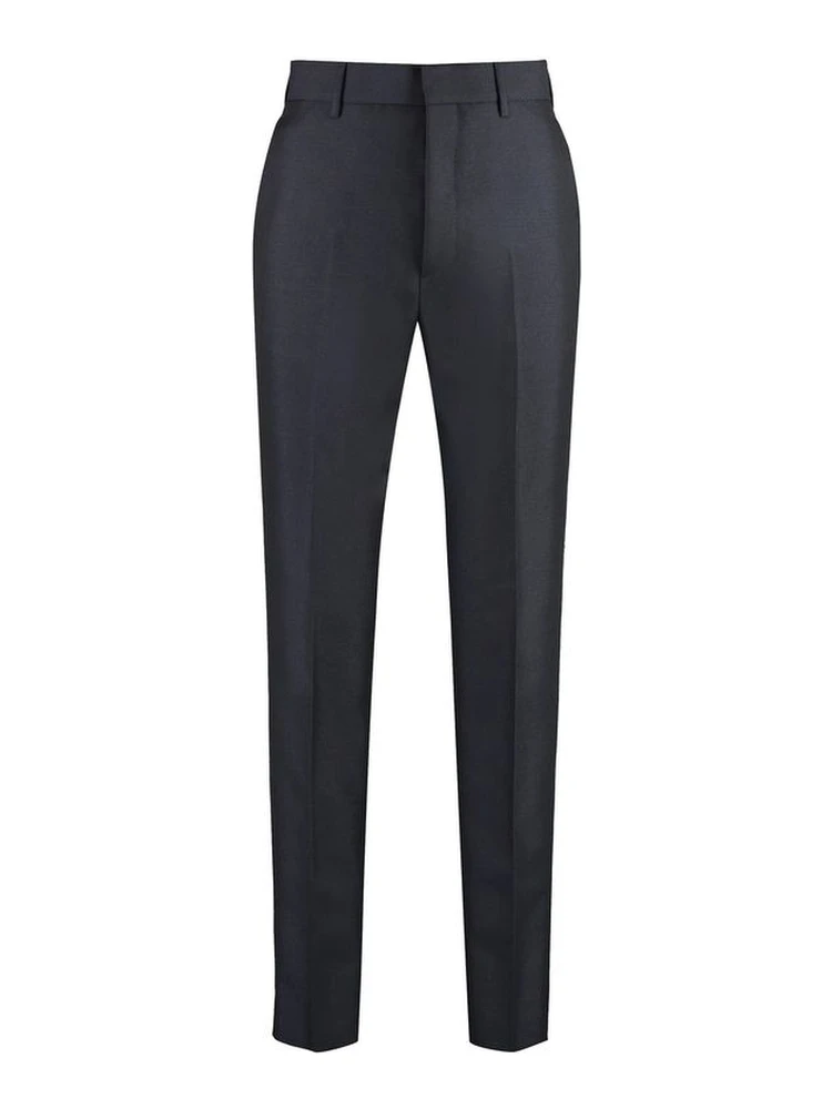 Blue Mohair Dress Pants