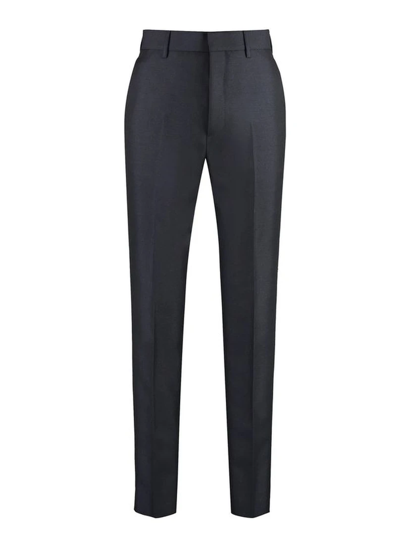 Blue Mohair Dress Pants