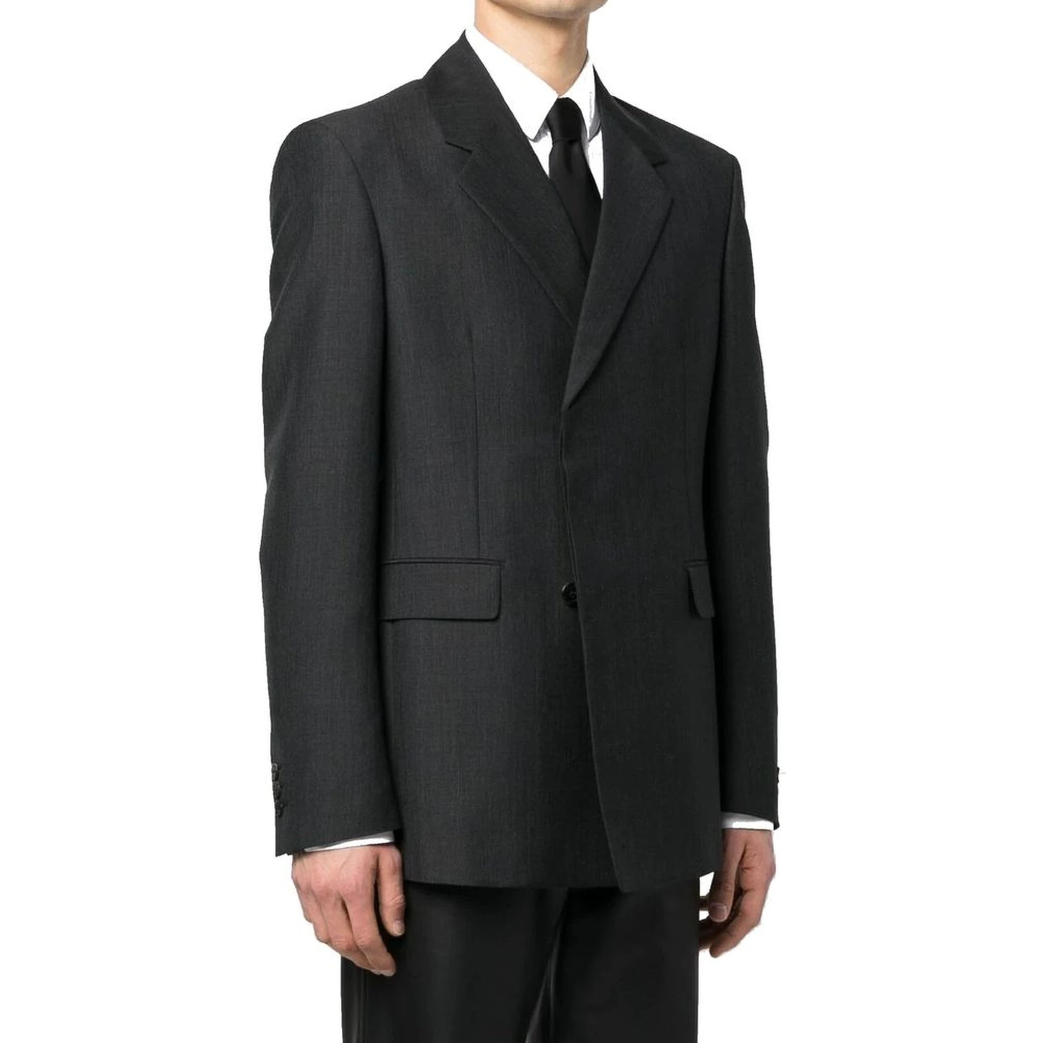 Gray Wool Blazer