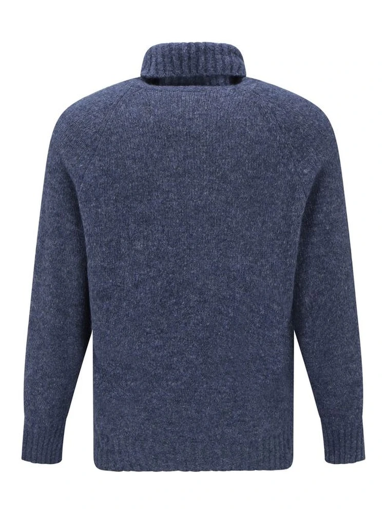 Blue Alpaca Leather Turtleneck alternative