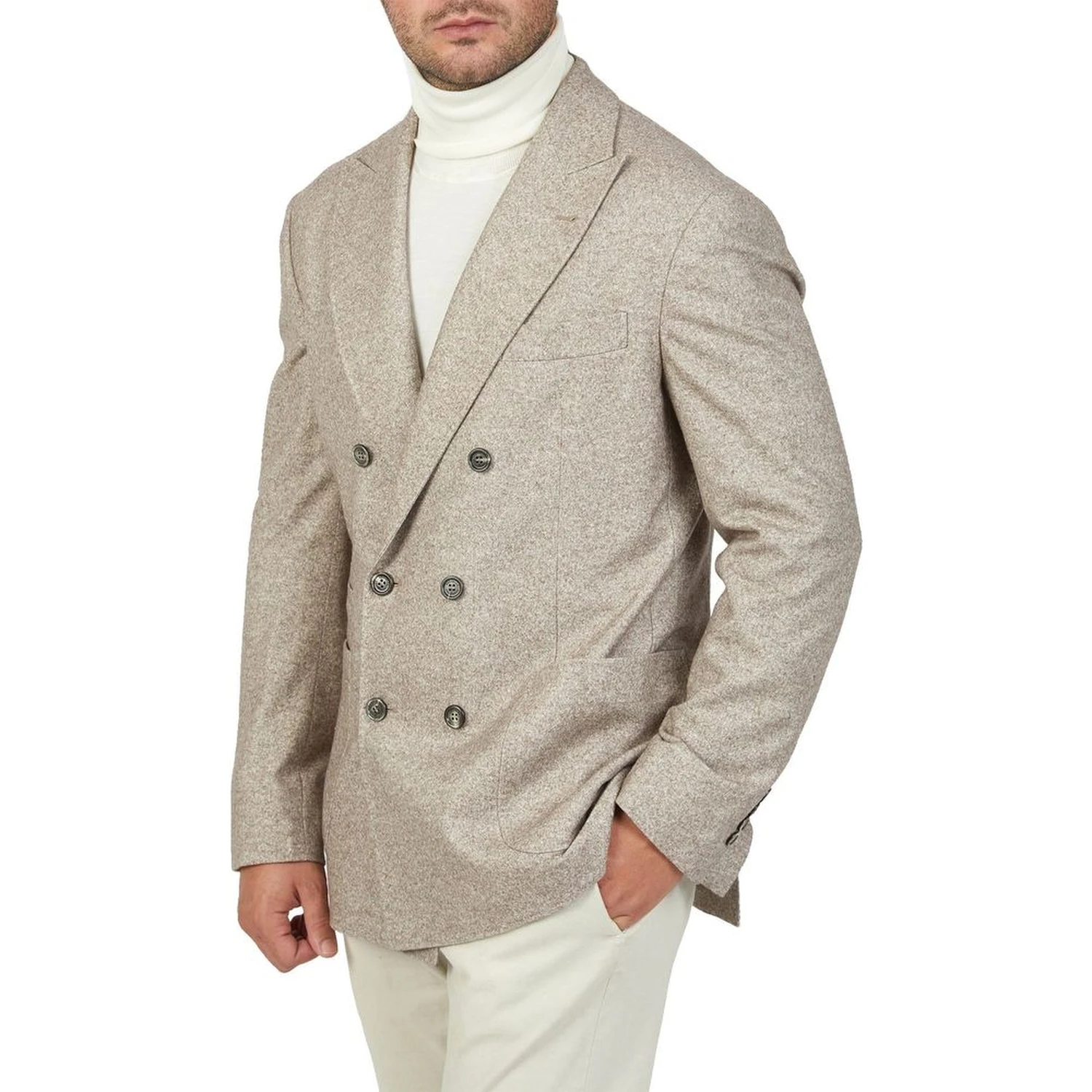 Beige Cashmere Coat