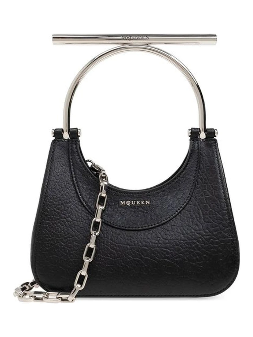 Black Lamb Leather Handbag