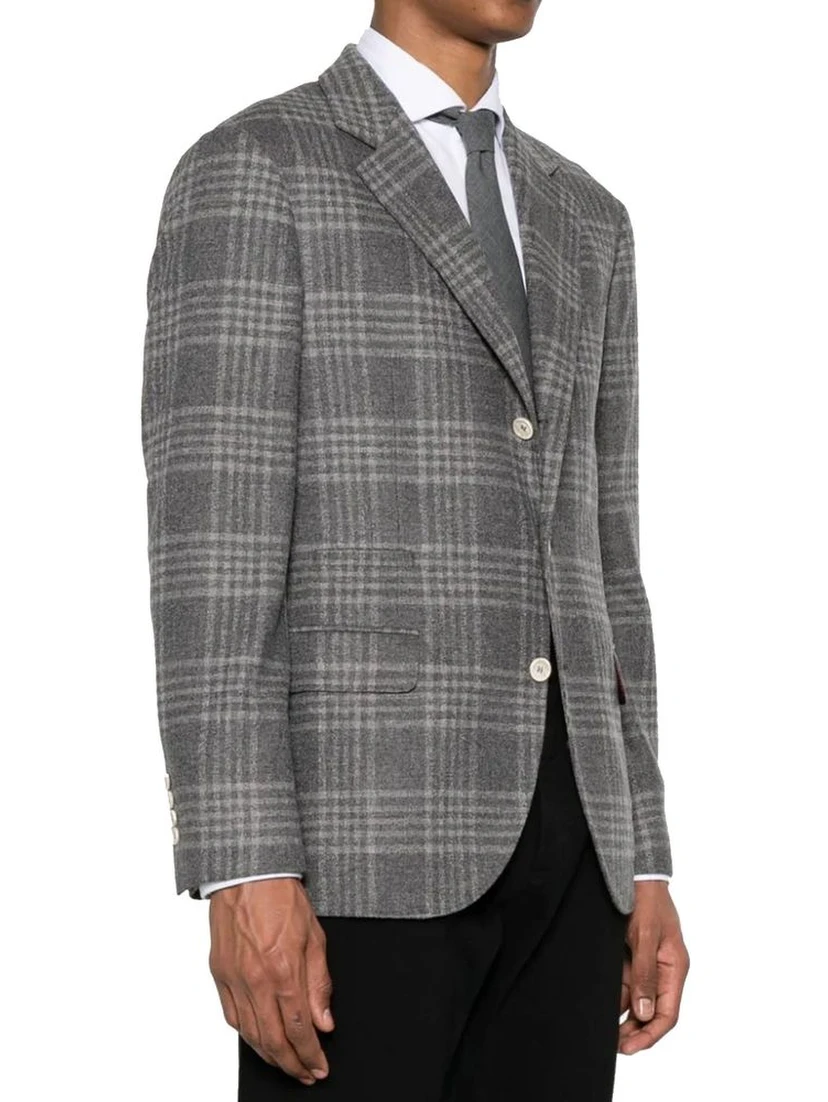 Gray Cashmere Jackets And Coat