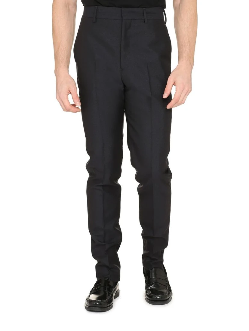 Blue Mohair Dress Pants