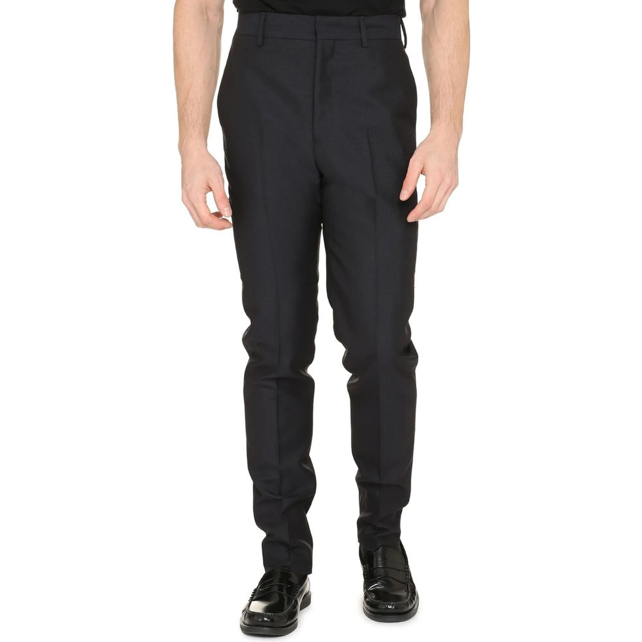 Blue Mohair Dress Pants