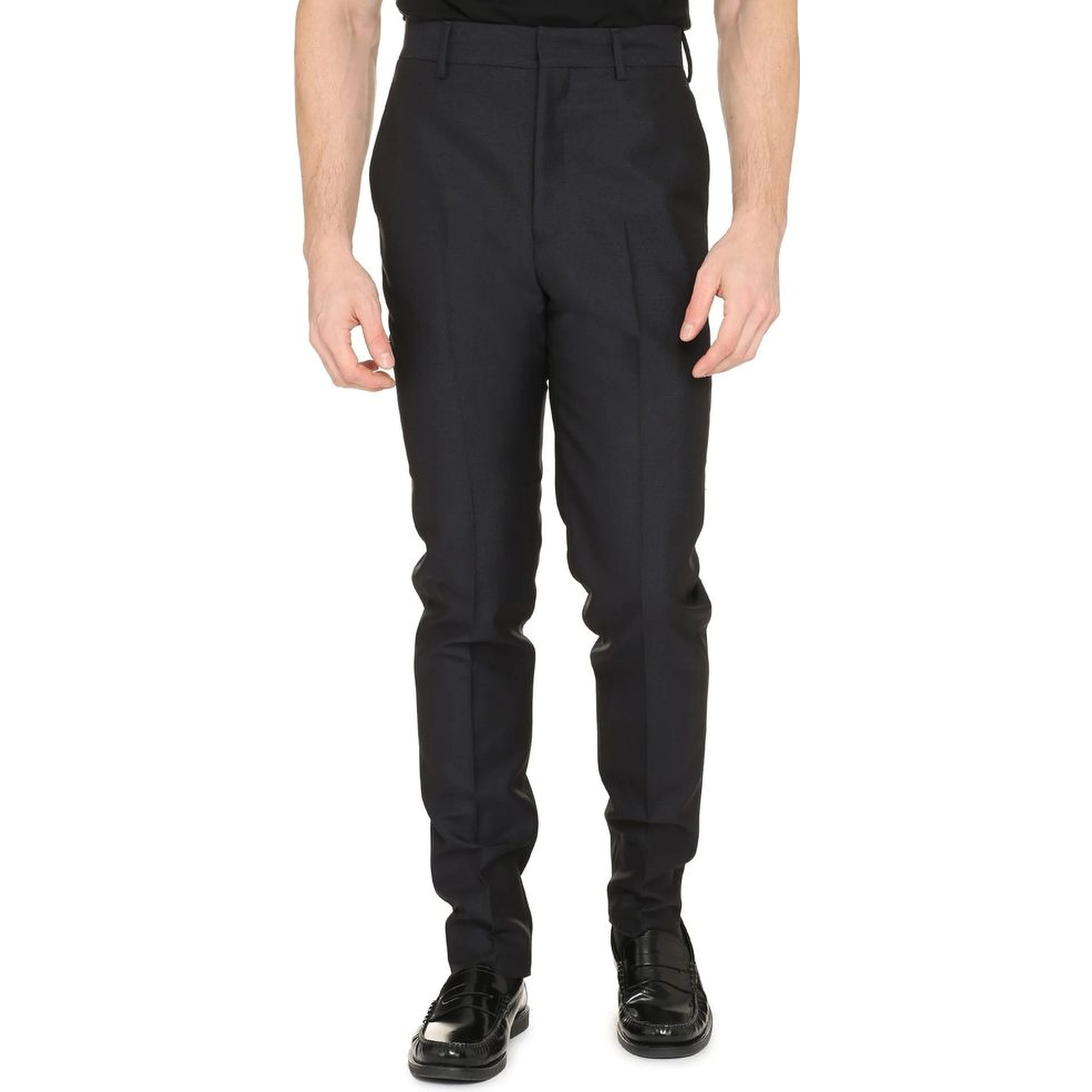 Blue Mohair Dress Pants