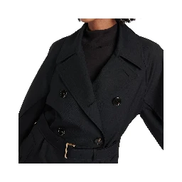Black Polyester Coat