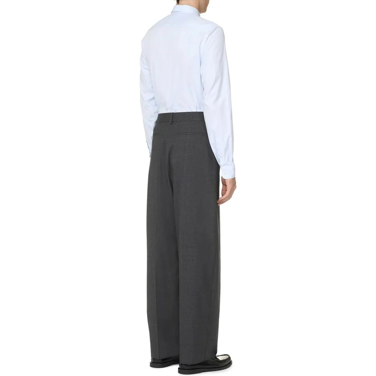 Blue Cotton Dress Shirt