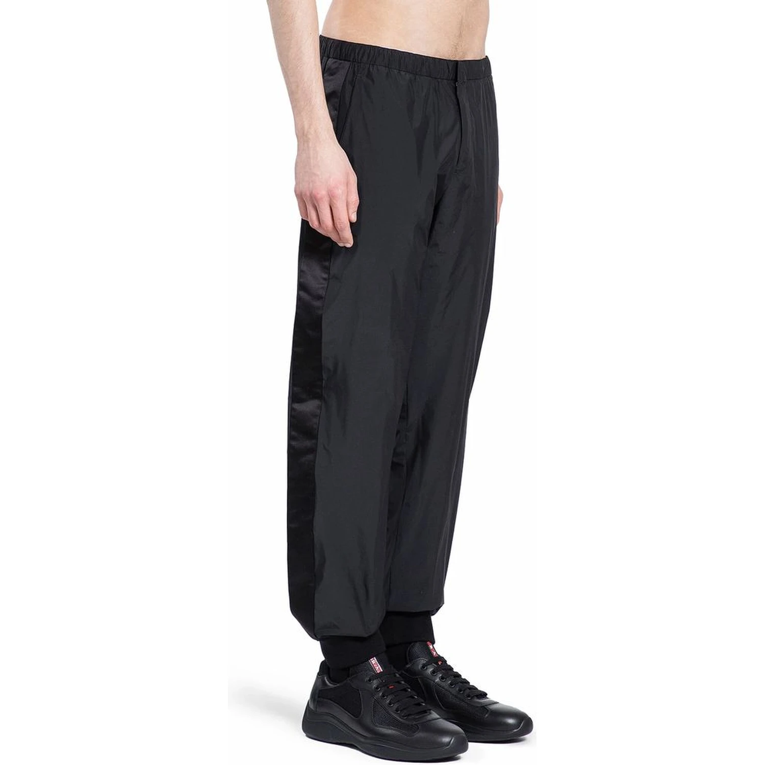 Black Nylon Joggers (Workout Pants)