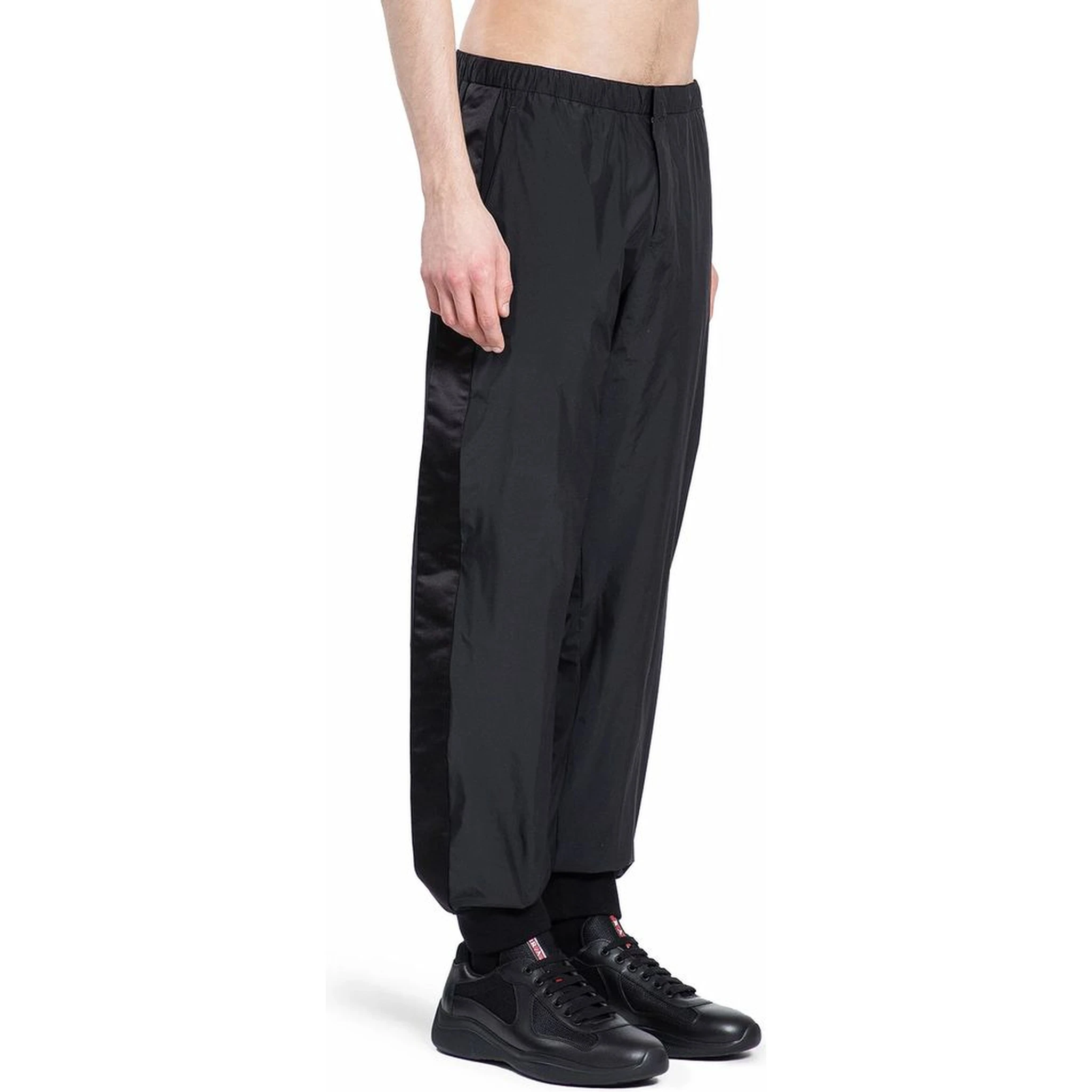 Black Nylon Joggers (Workout Pants)