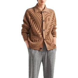 Brown Cashmere Cardigan