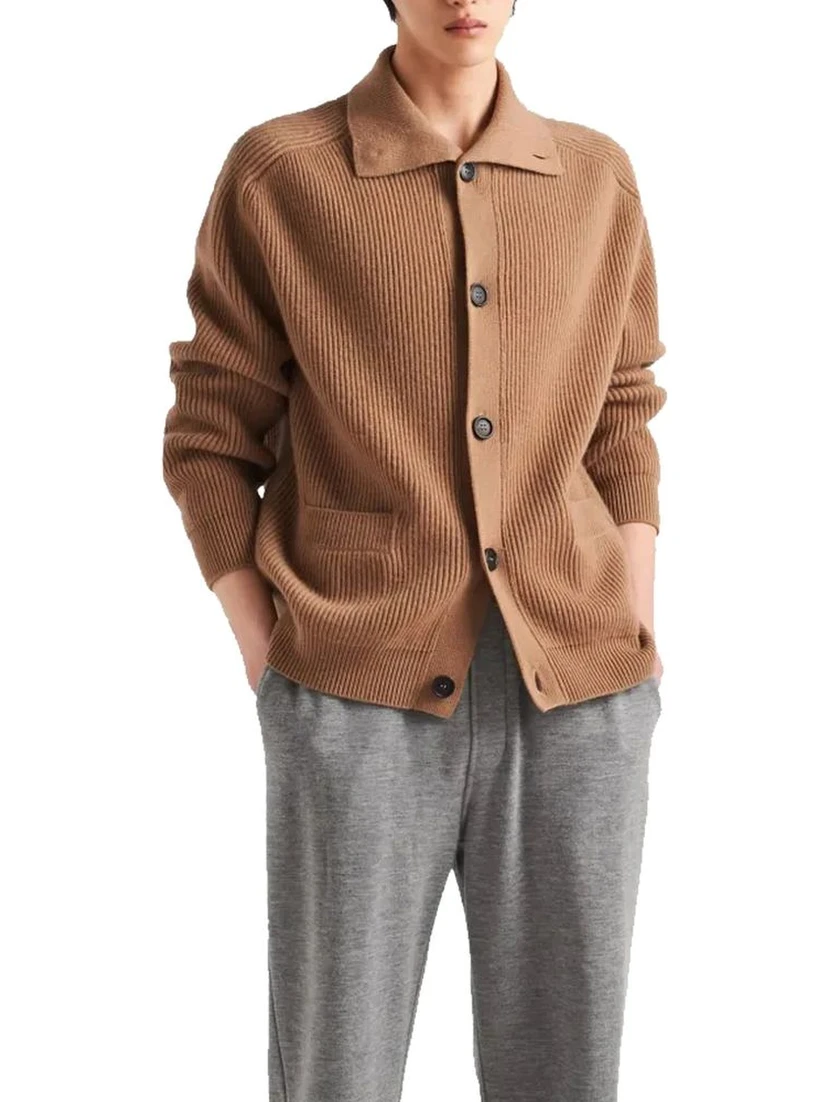 Brown Cashmere Cardigan