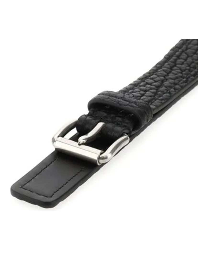 Black Calfskin Regular Belt