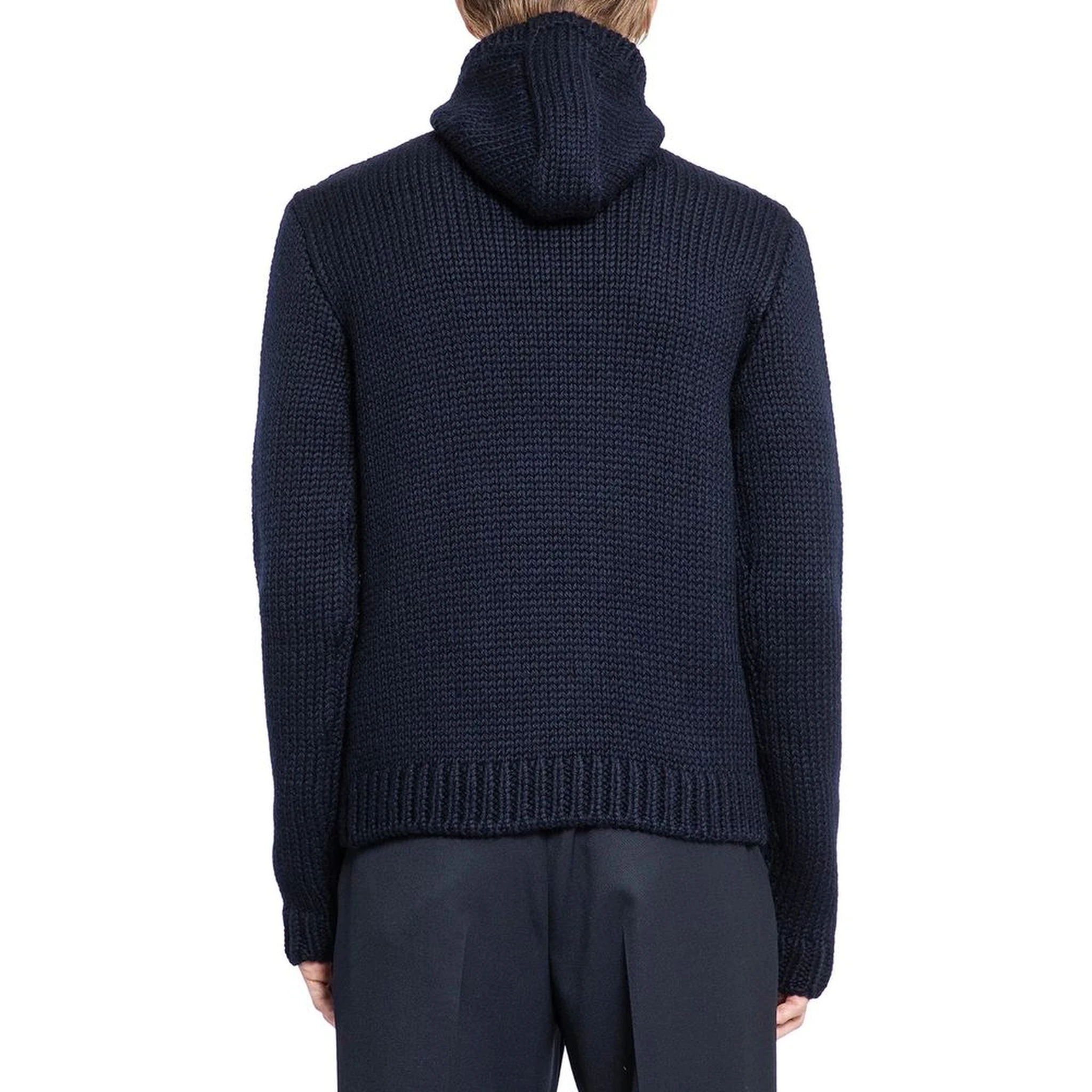 Blue Wool Turtleneck