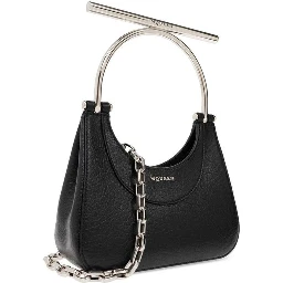 Black Lamb Leather Handbag