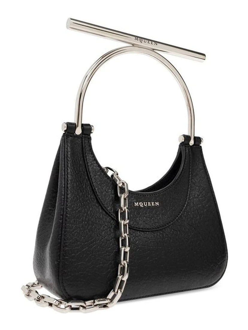 Black Lamb Leather Handbag