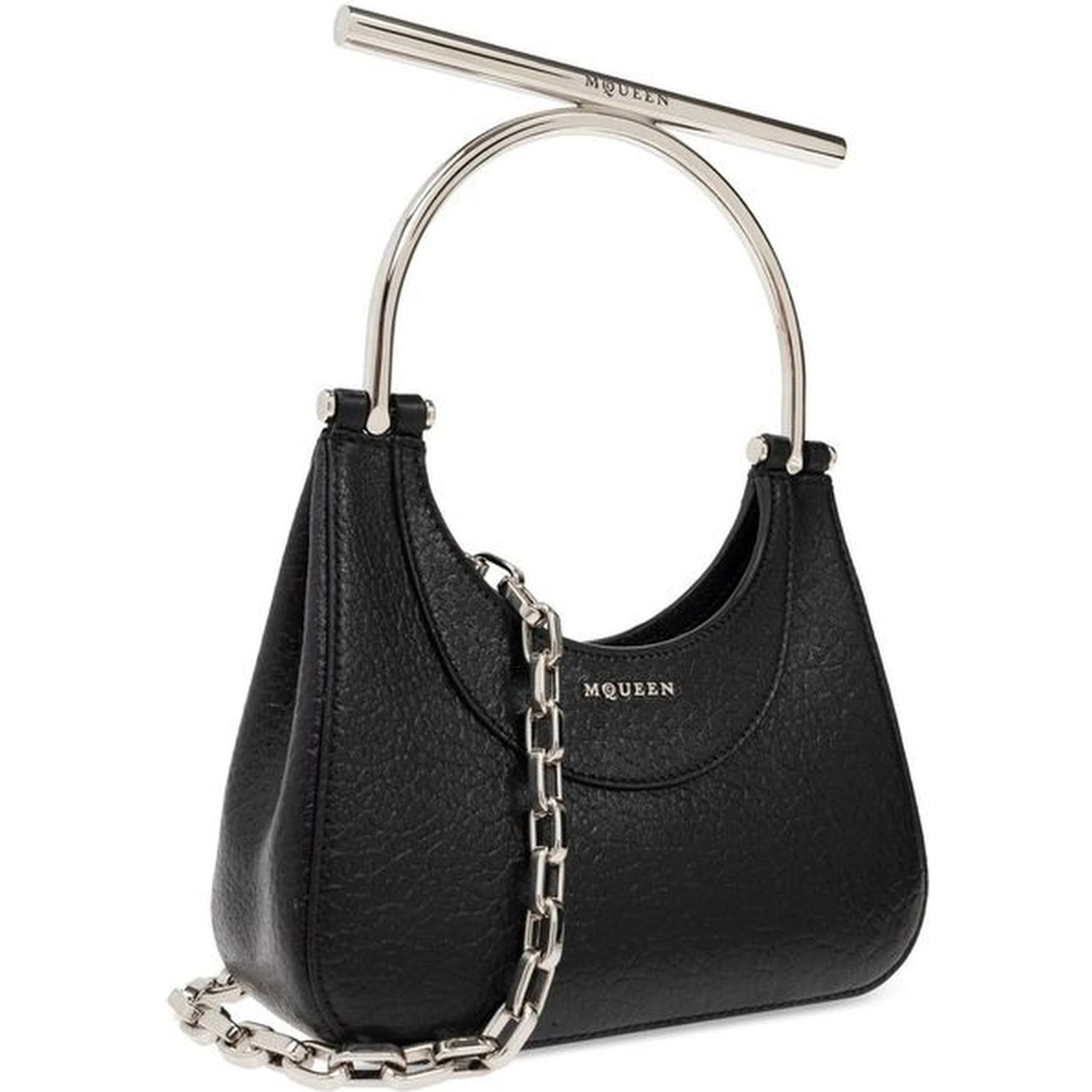 Black Lamb Leather Handbag