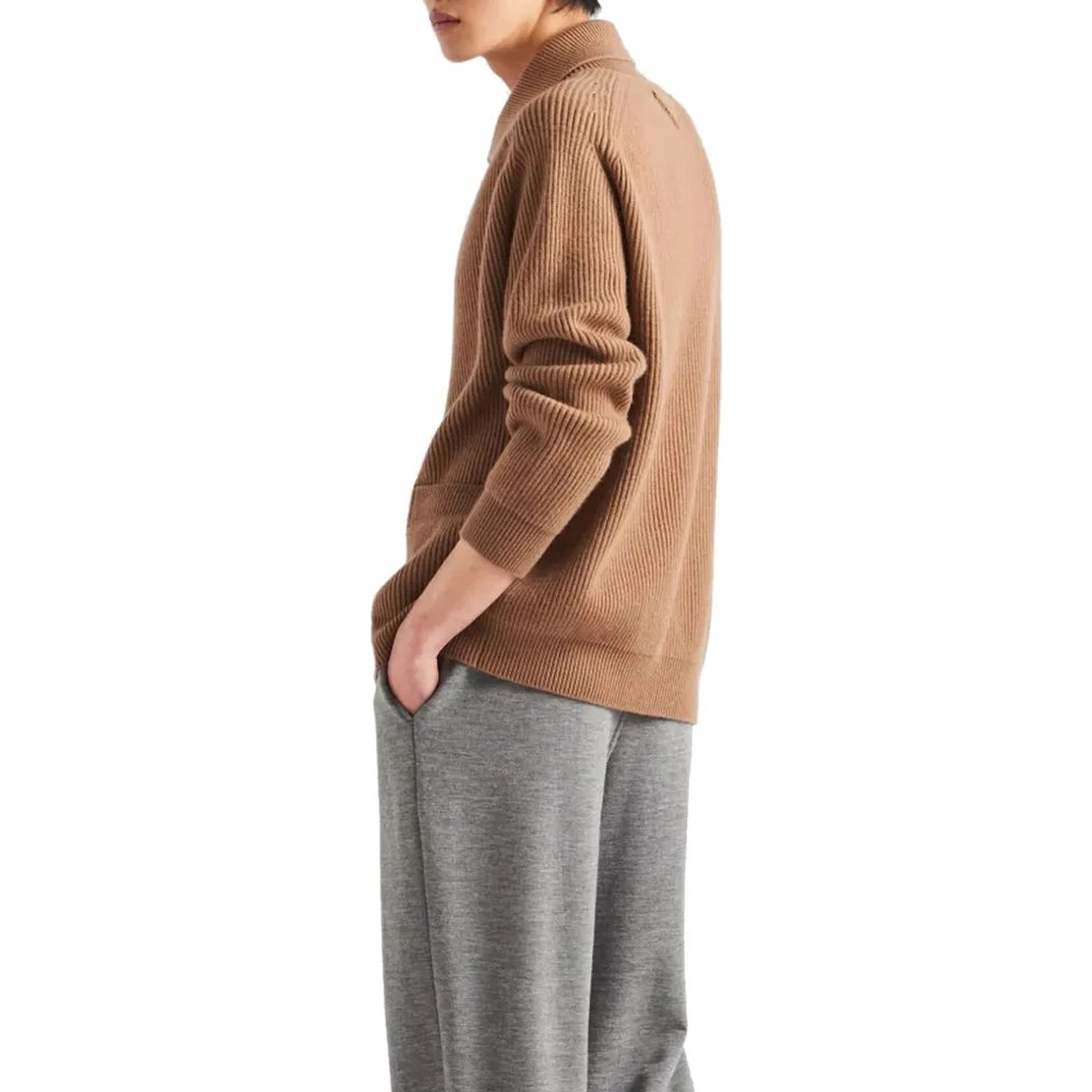 Brown Cashmere Cardigan