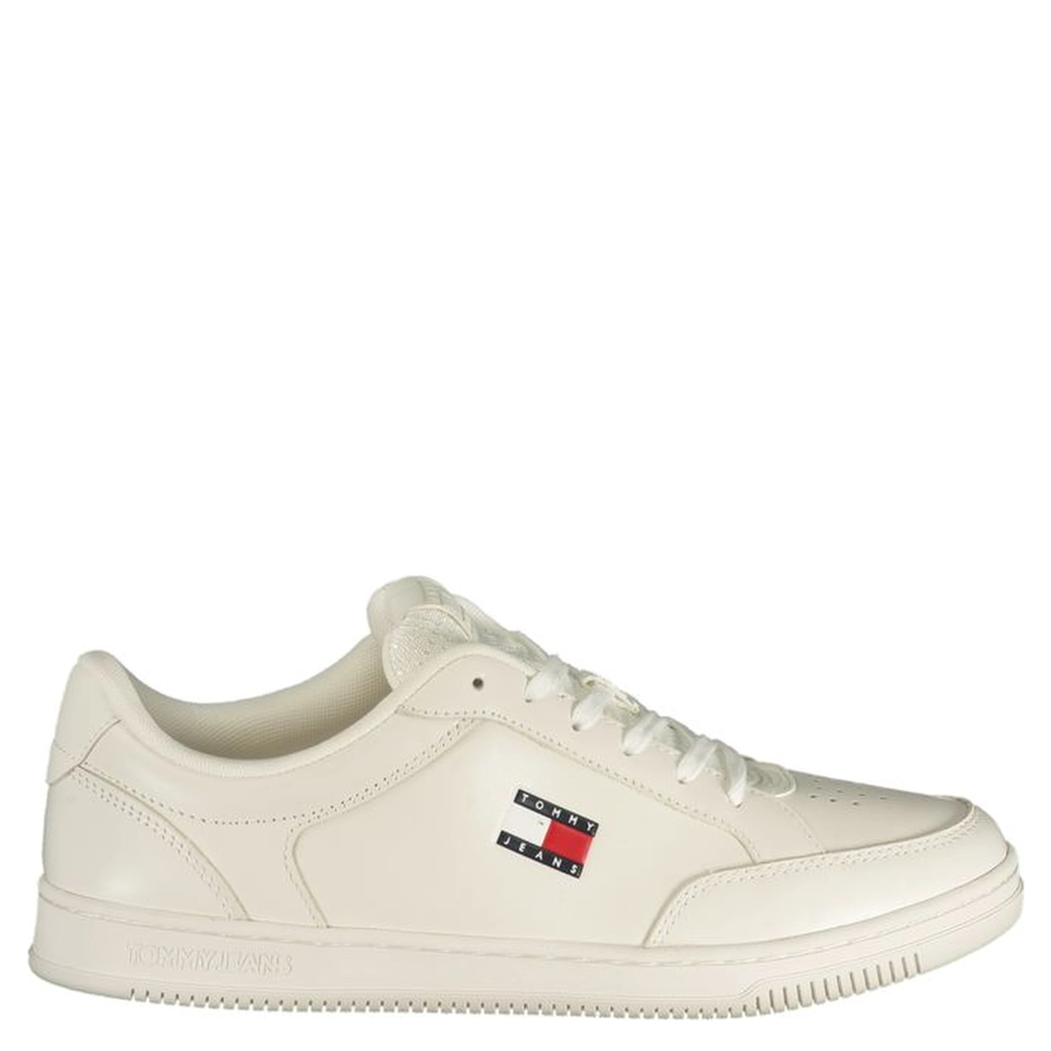 White Polyurethane Men Sneaker