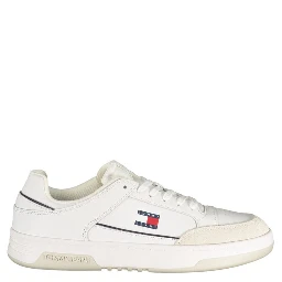 White Polyurethane Men Sneaker