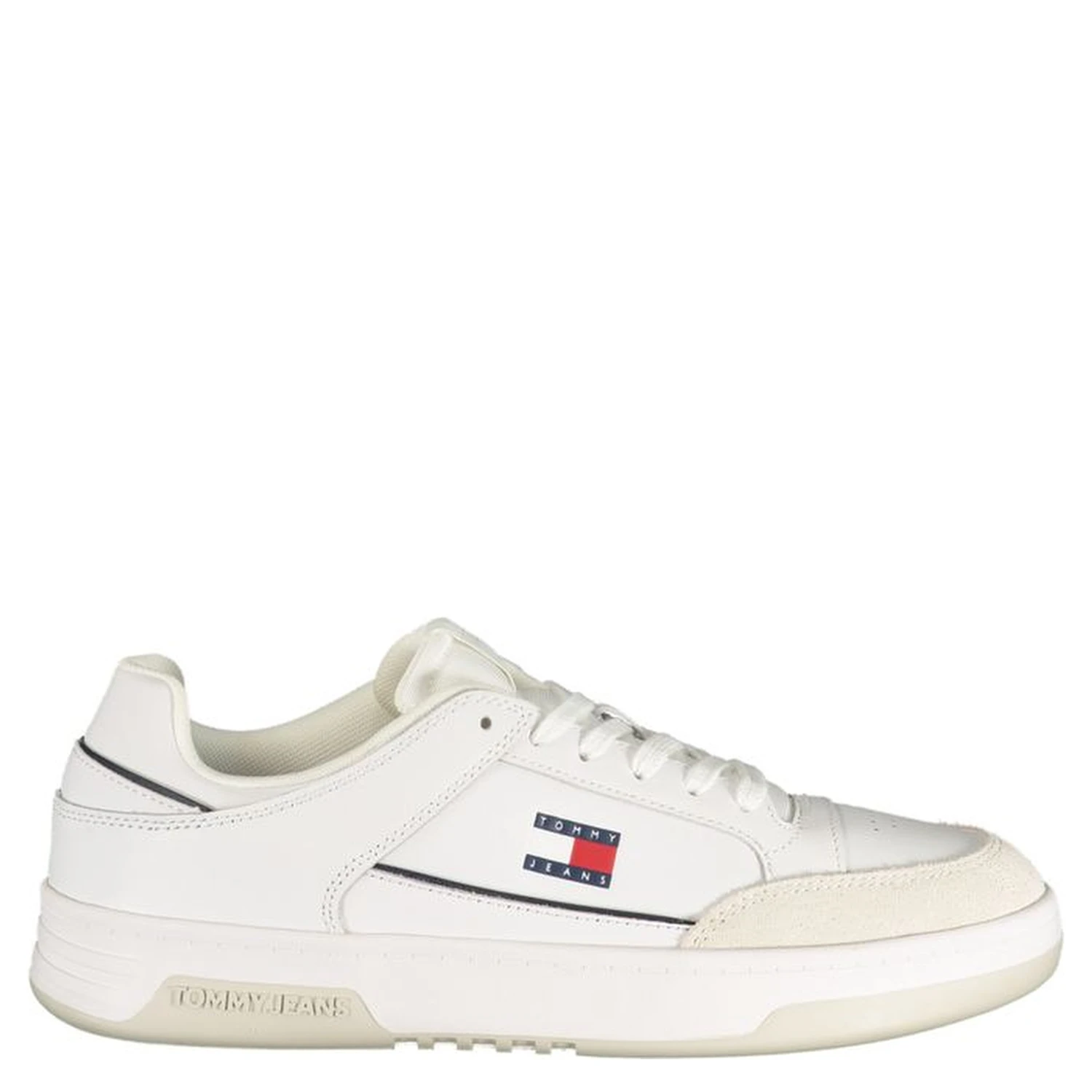 White Polyurethane Men Sneaker