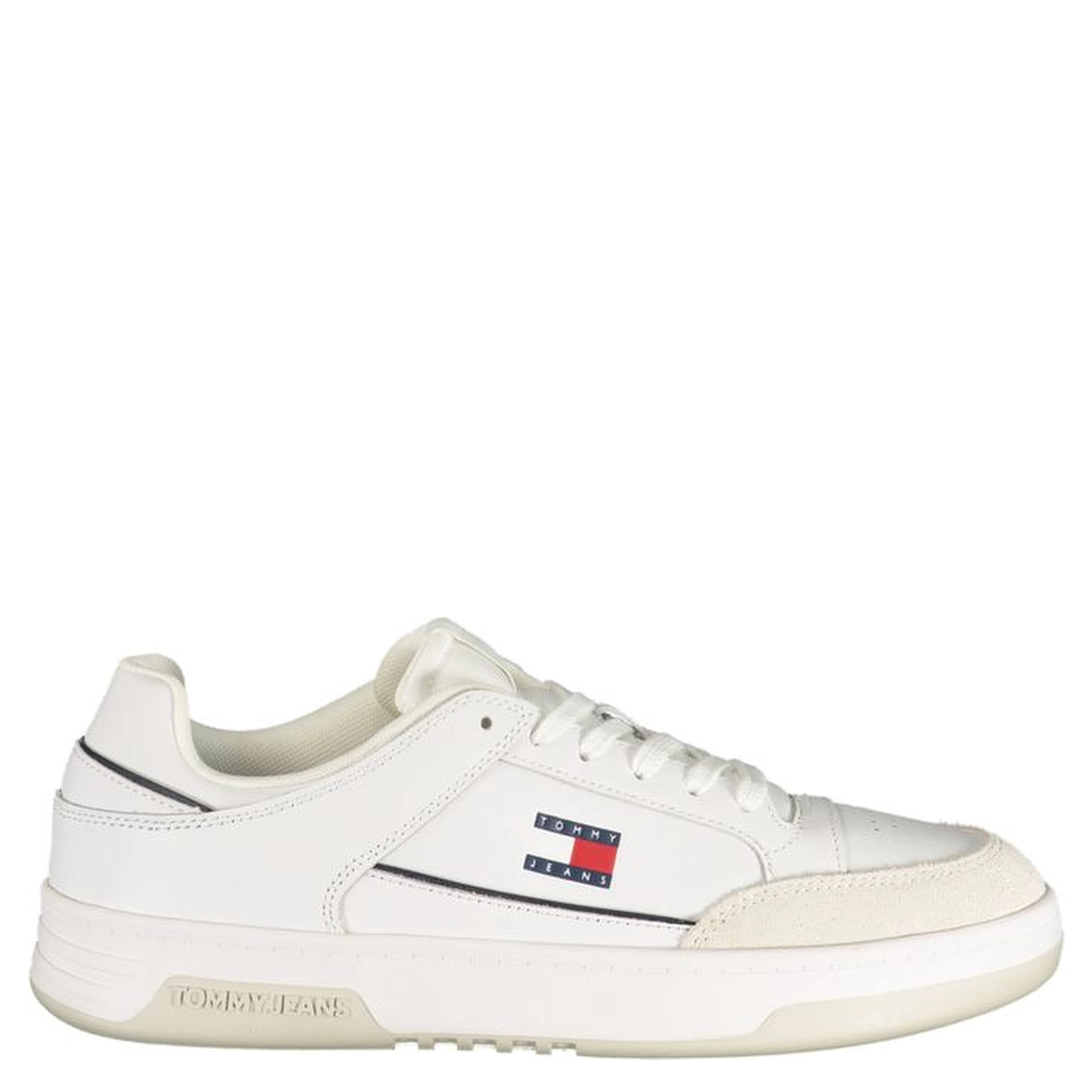 White Polyurethane Men Sneaker