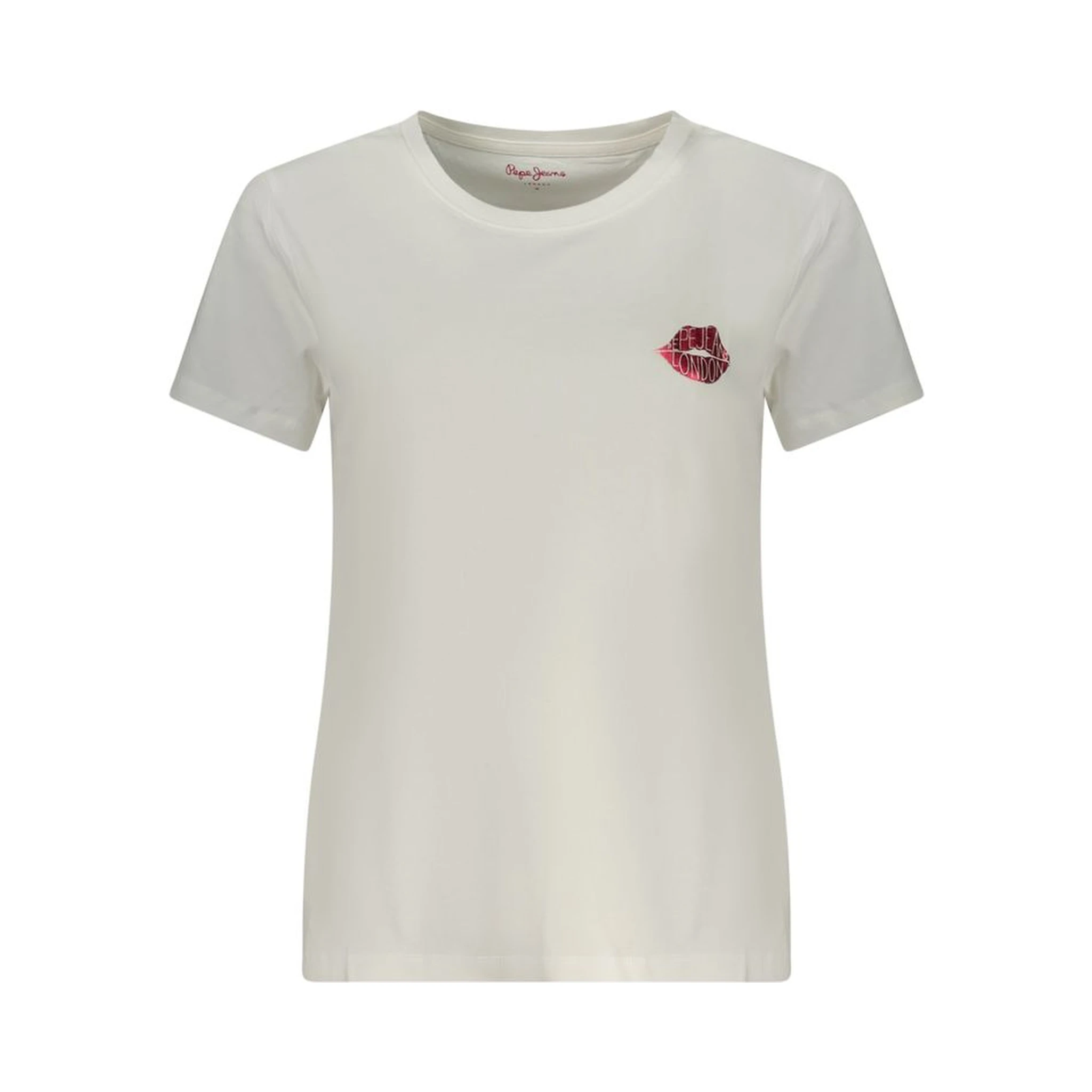 White Cotton Women T-Shirt