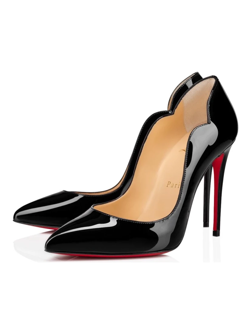 Black Patent Leather Hot Chick Pumps 100