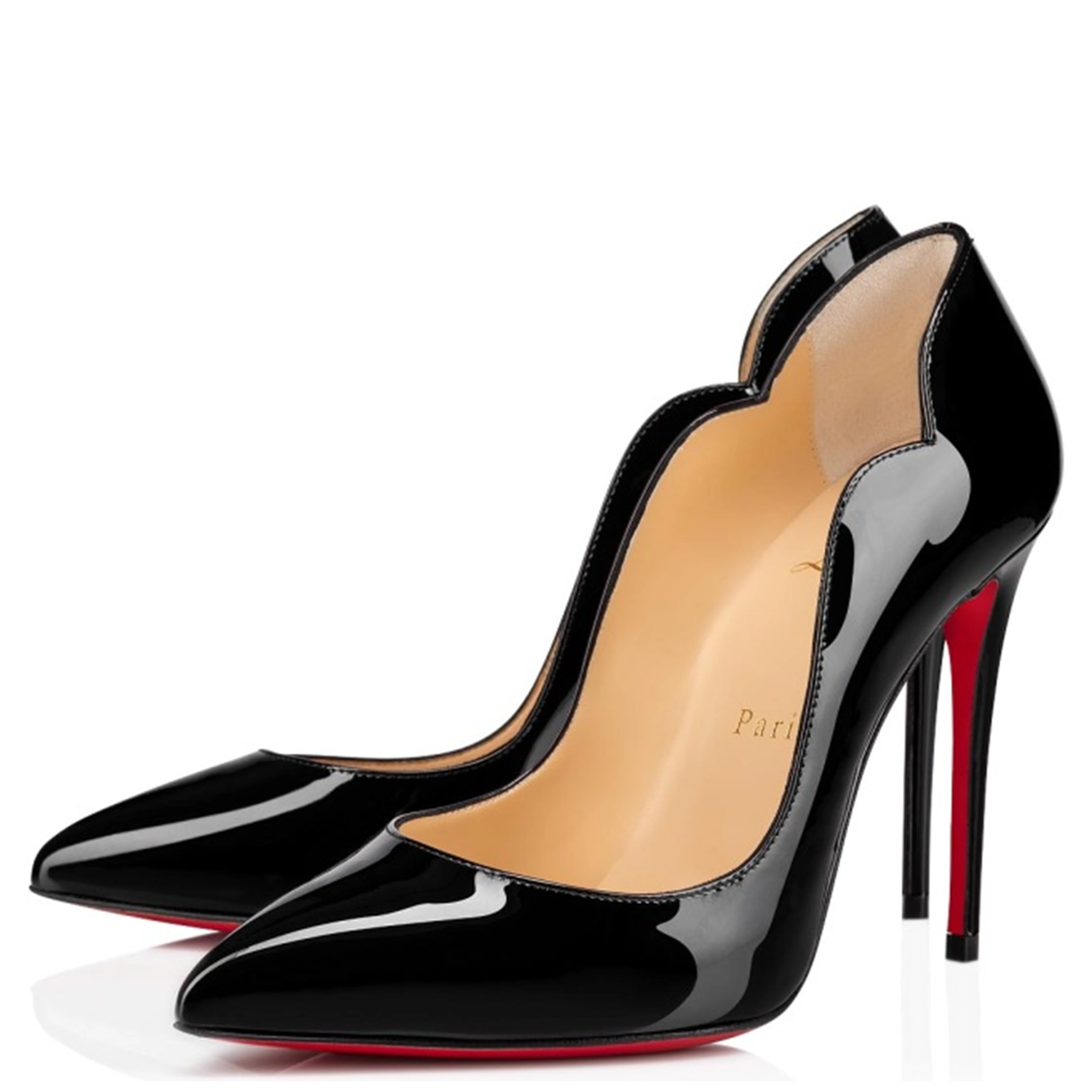 Black Patent Leather Hot Chick Pumps 100