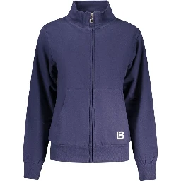 Blu Cotton Women Sweatshirt
