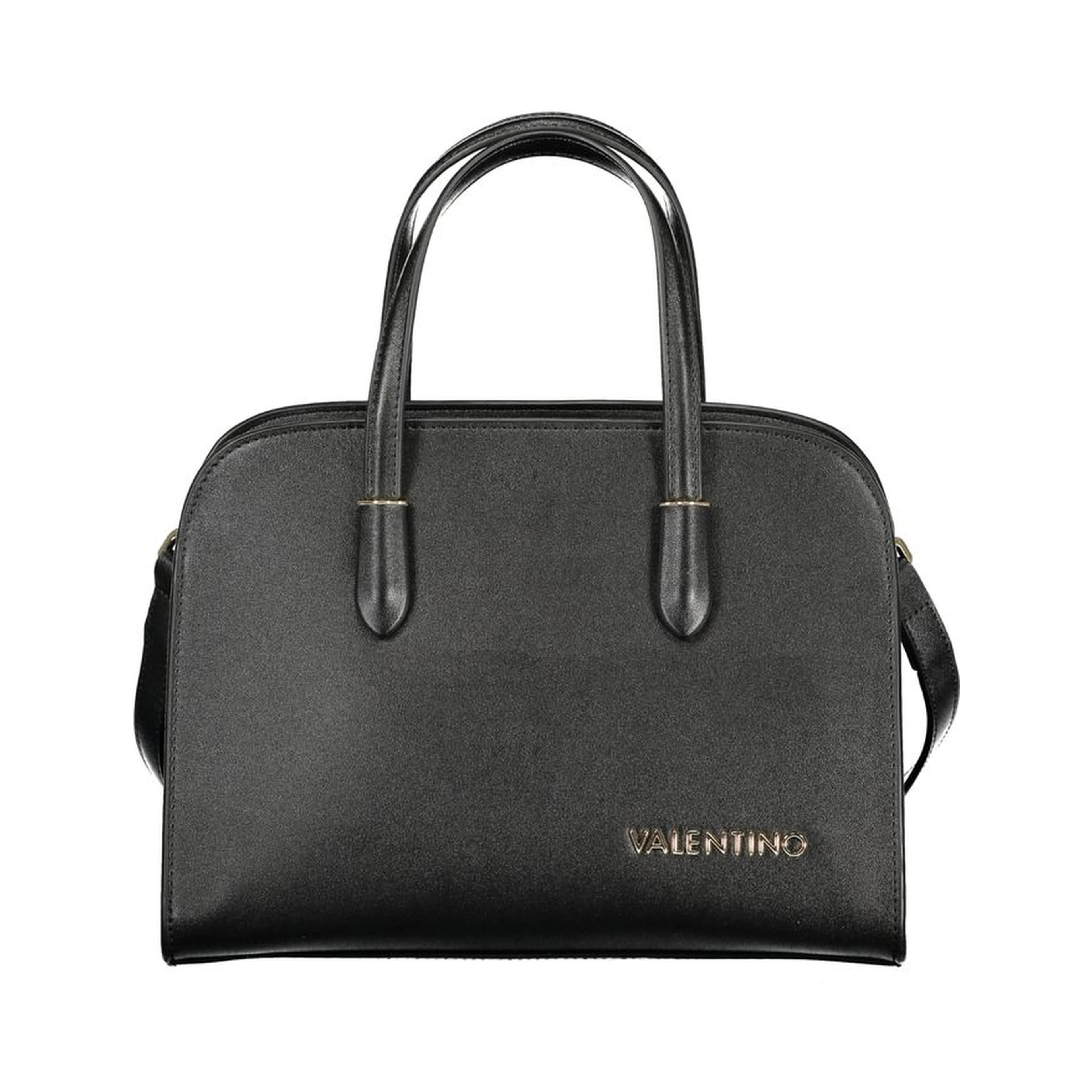 Black Polyurethane Women Handbag