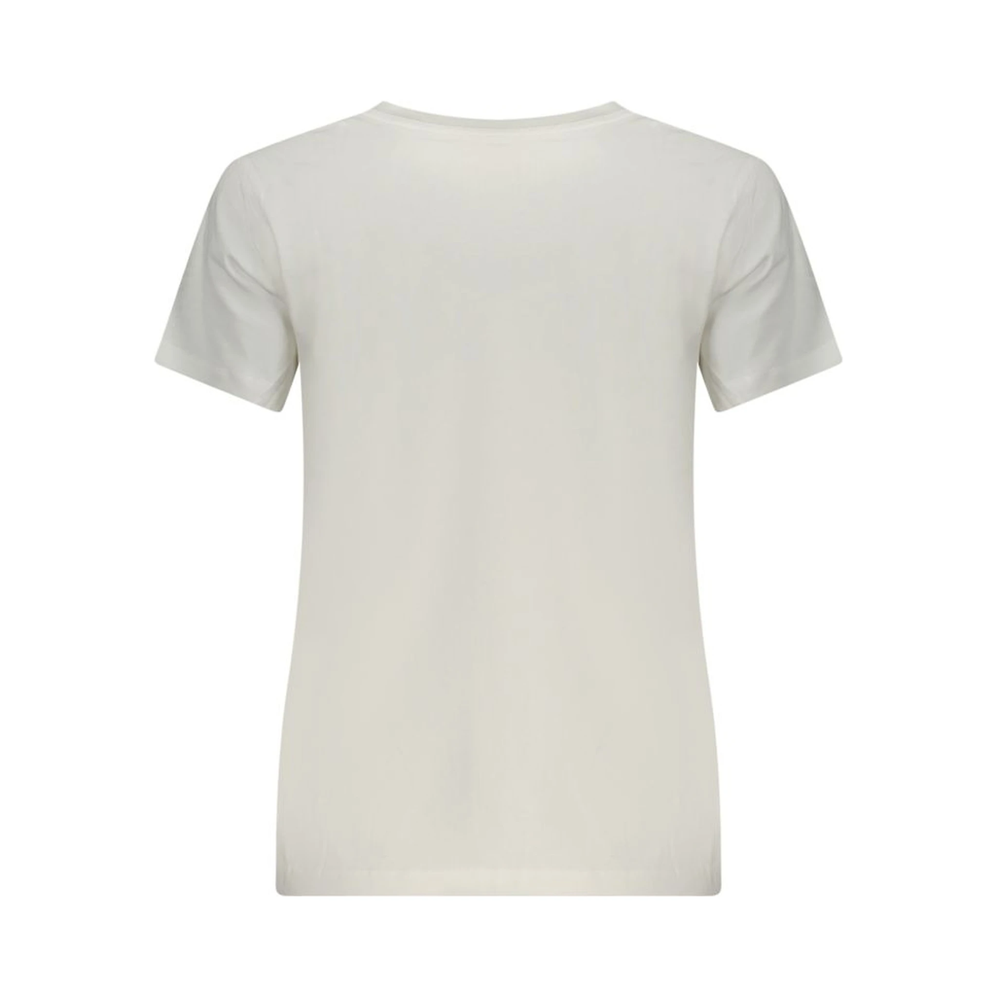 White Cotton Women T-Shirt