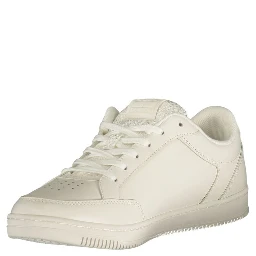 White Polyurethane Men Sneaker