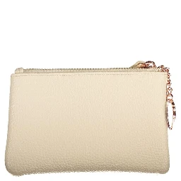 Beige Polyethylene Women Wallet