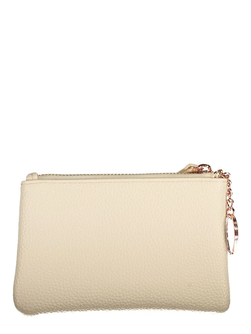 Beige Polyethylene Women Wallet