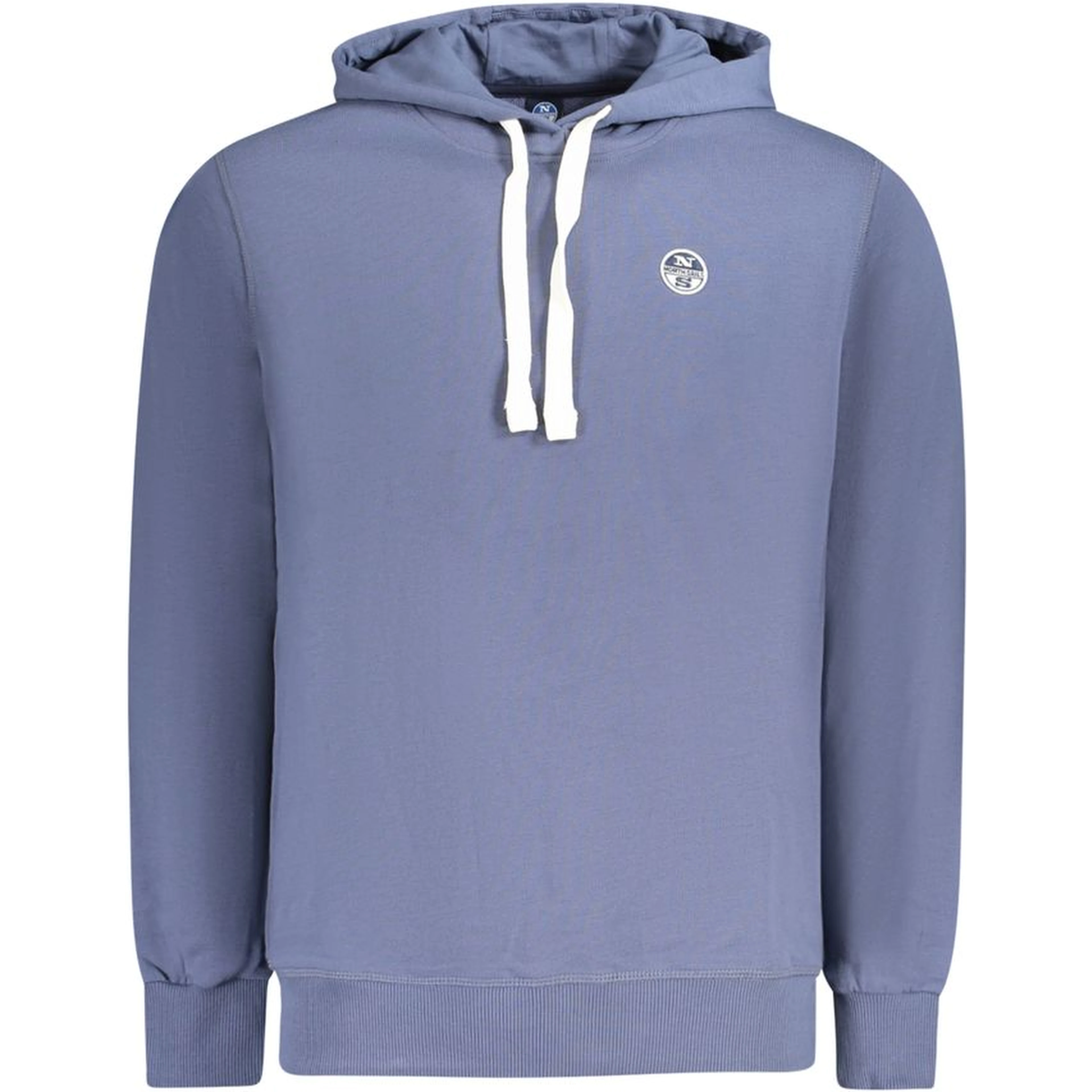 Blue Cotton Men Sweater