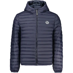Blu Poliammide Men's Jacket