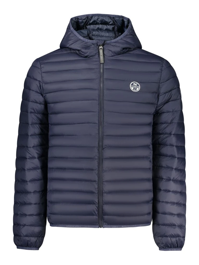 Blu Poliammide Men's Jacket