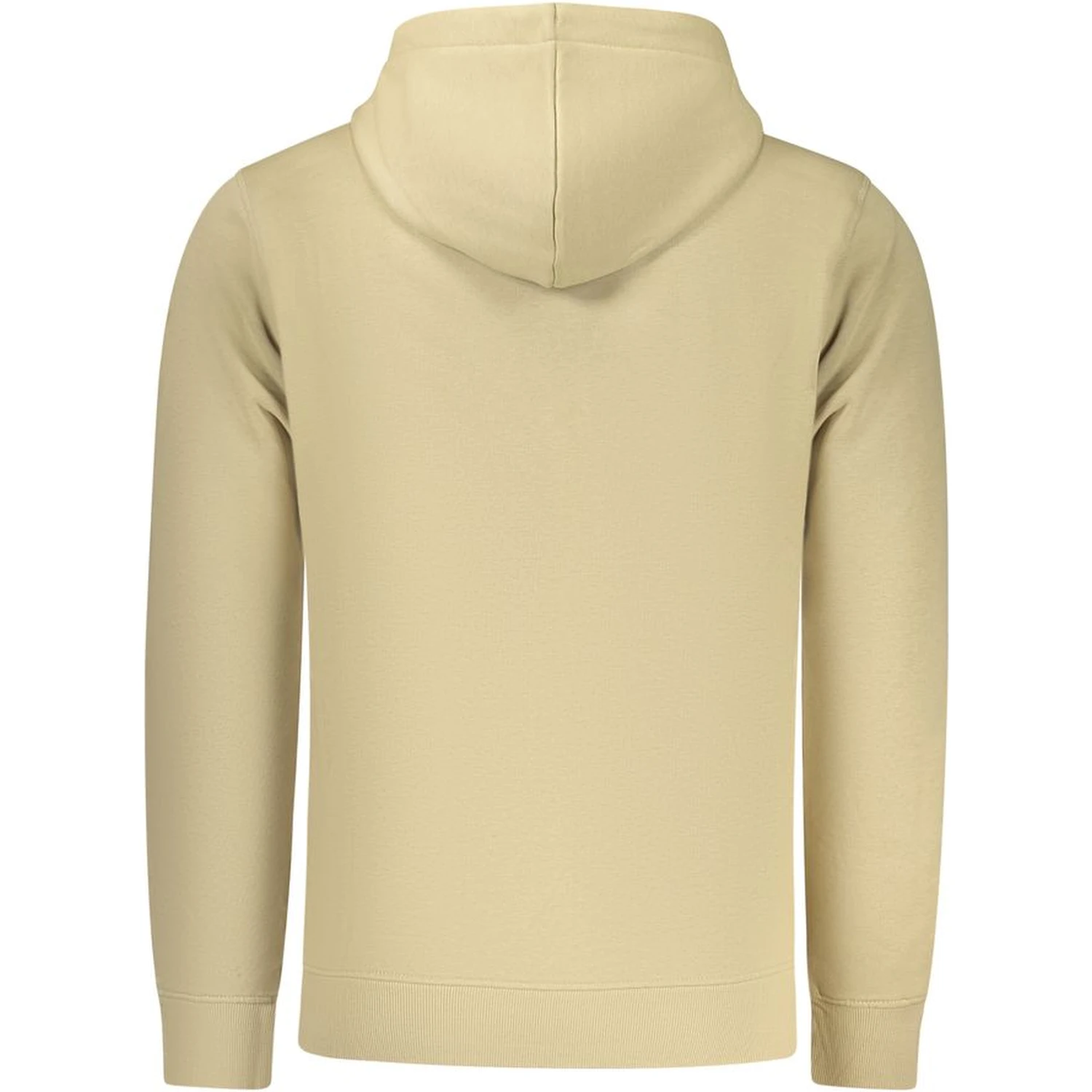 Beige Cotton Men's Hoodie