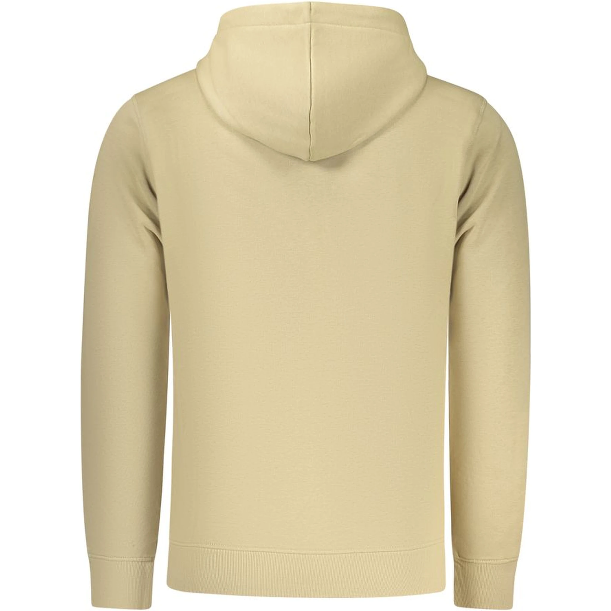 Beige Cotton Men's Hoodie